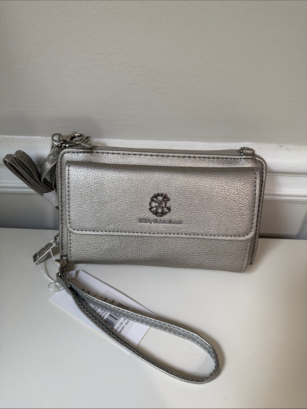Christian Lacroix Pewter Clutch